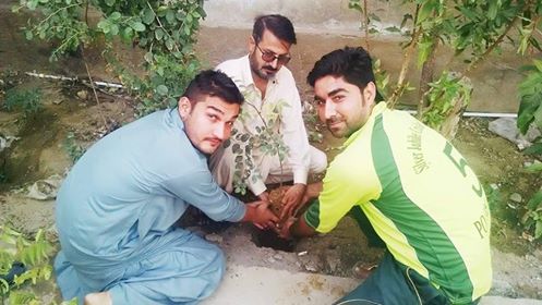 Youngsters planting neem saplings in Kimari