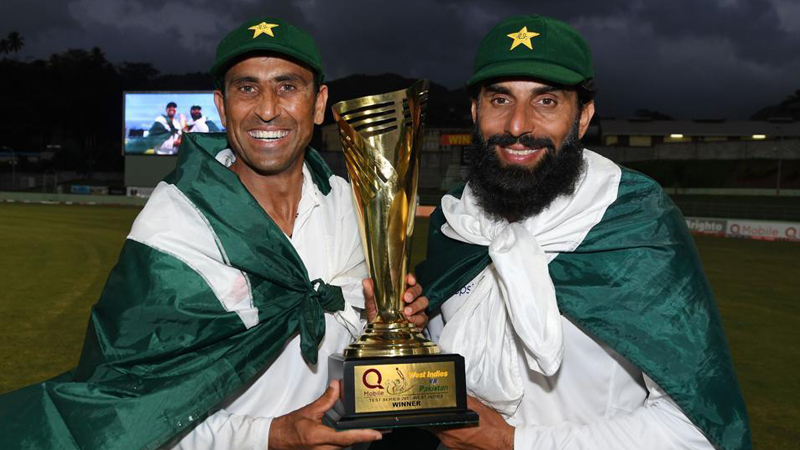 Misbah-ul-Haq with Younis Khan