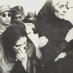 Dina Jinnah with aunt Fatima Jinnah at the funeral of Quaid-e-Azam Muhammad Ali Jinnah. This was her first visit to Pakistan