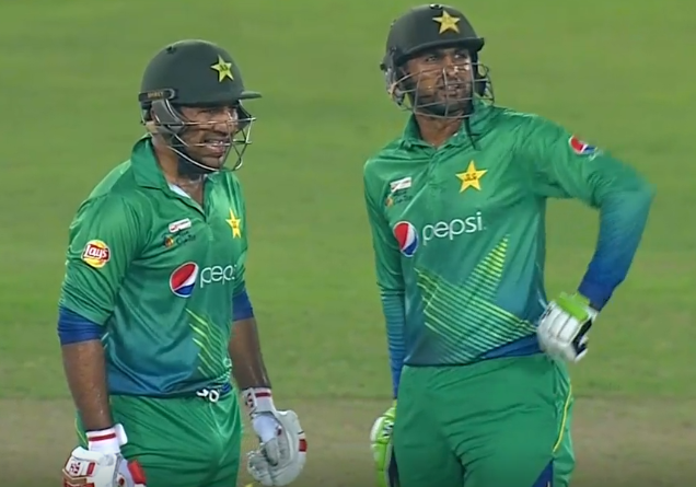 Sarfaraz-Ahmed-and-Shoaib-Malik, Misbah-ul-Haq Shoaib Malik