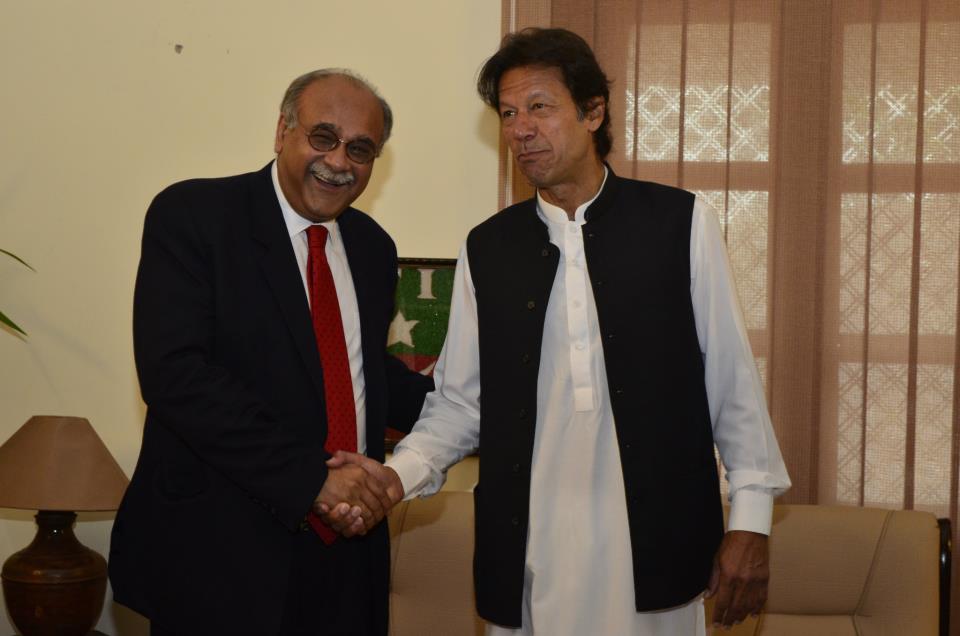 Imran Khan and Najam Sethi
