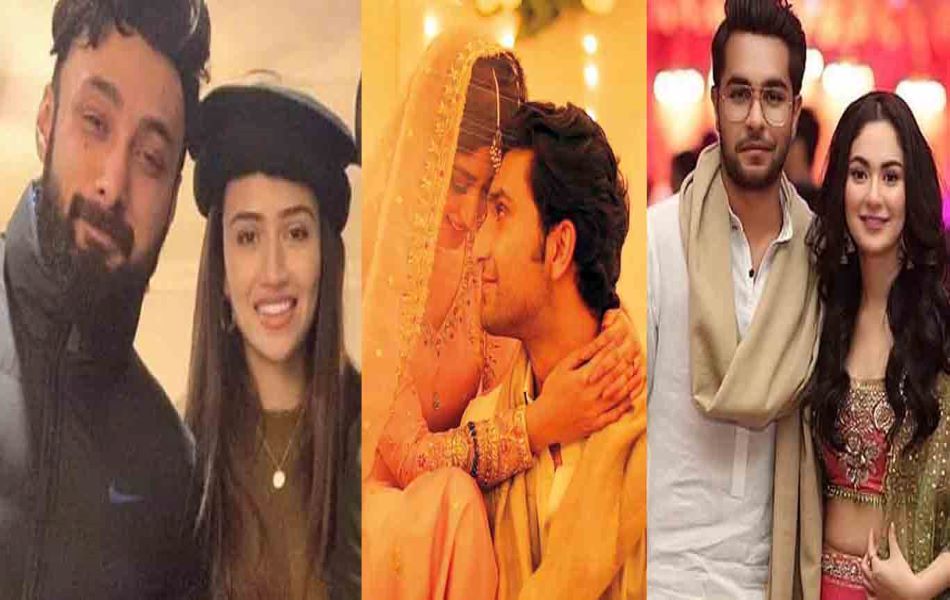 pakistani Celebrity Weddings 2020 couples sana javed umair jaswal sajal ahad hania asim