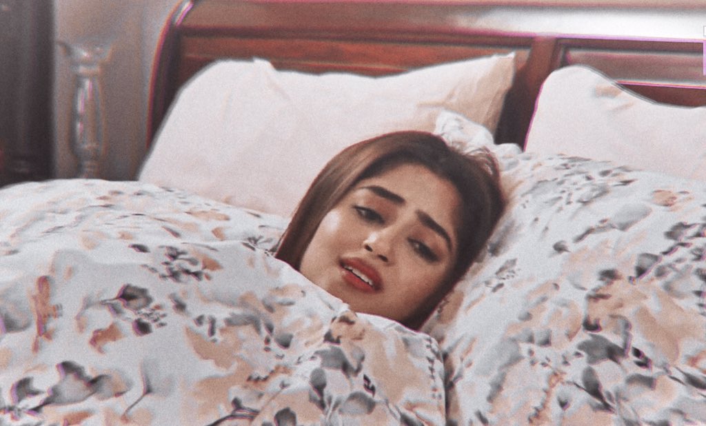 sajal ali sleeping