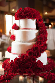 rose wedding cake