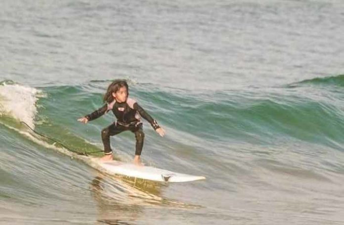 baloch girl surfing
