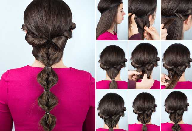 triple ponytail with a twist