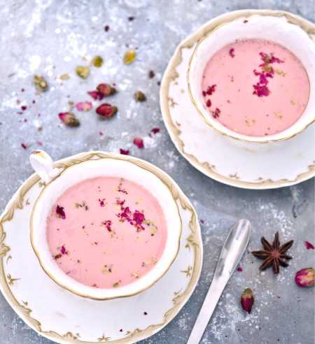 pink tea kashmiri chai