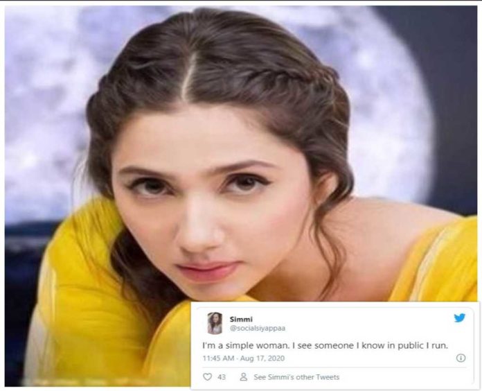 I'm Simple Person Tweets Mahira Khan