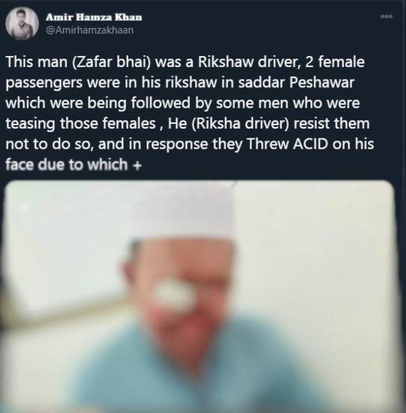 rickshaw driver acid attack