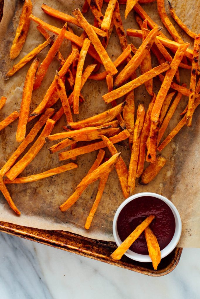 crispy baked potato fries