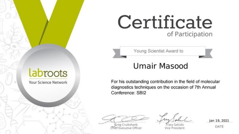 Umair Masood award