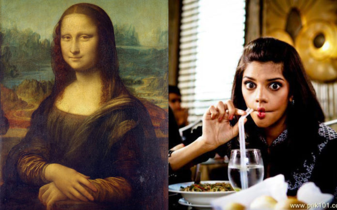 Sanam Saeed & Mona Lisa Collage