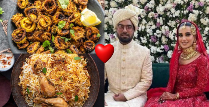 Iqra Aziz Wedding and Pakistani Food Collage