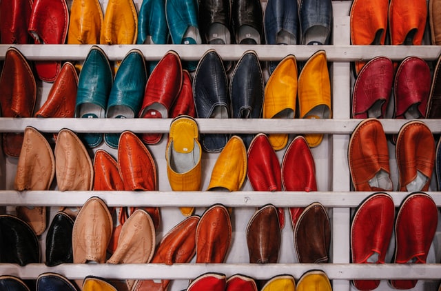 Shoes on Shelves