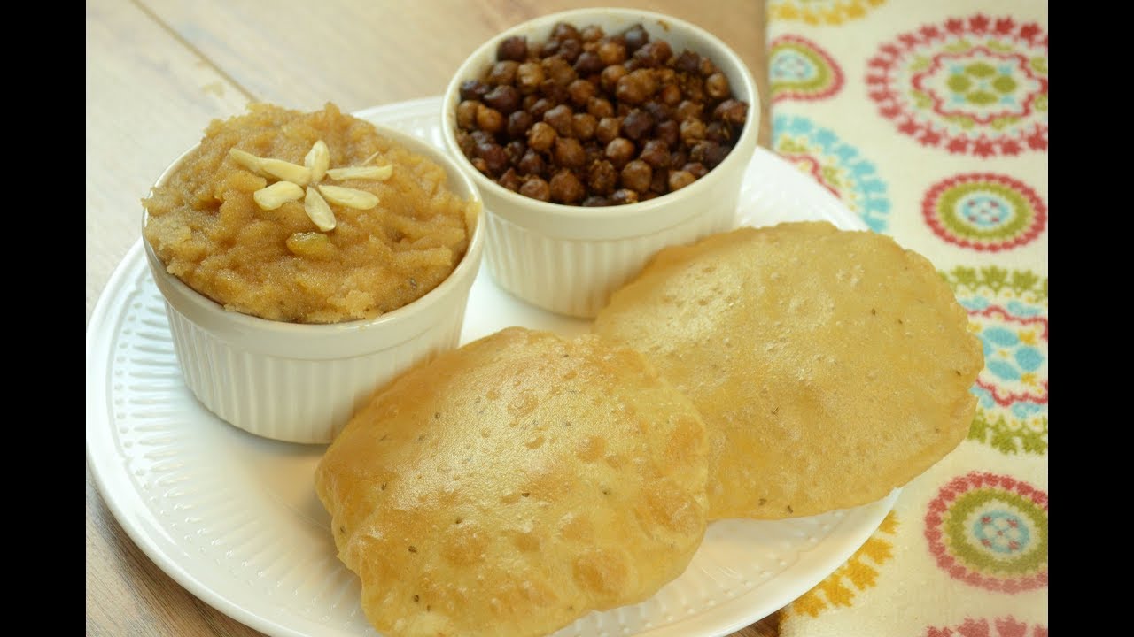 Halwa Poori and Channa