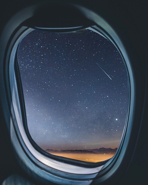 Airplane Window View