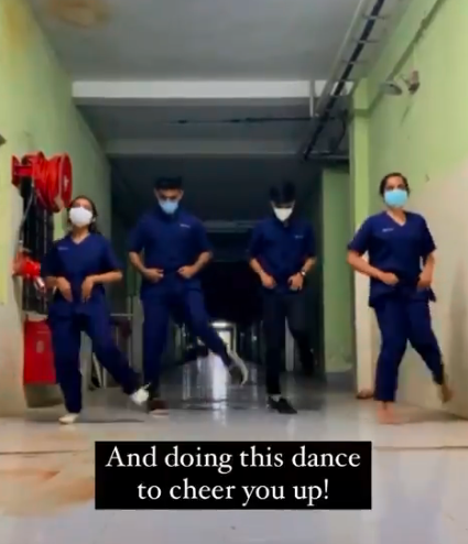 Indian doctors dance