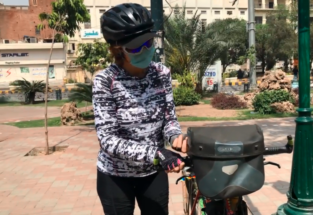 British woman who came to Pakistan on a cycle