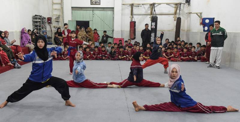 Hazara women learn martial arts
