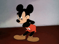 Mickey Mouse Waiting Impatient