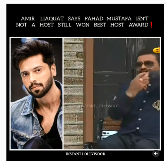 Aamir Liaquat throws a shade at Fahad Mustafa