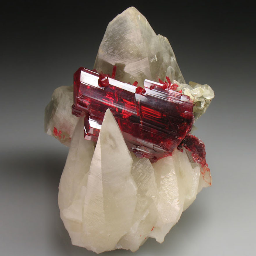 Realgar On Calcite