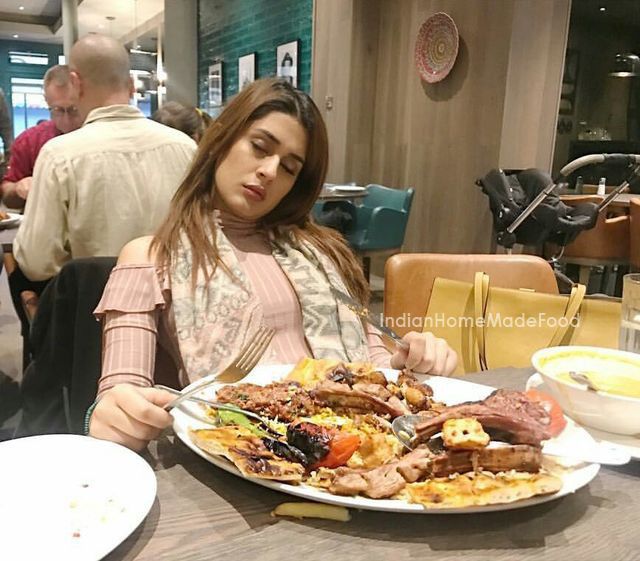 Pakistani celebrity eating
