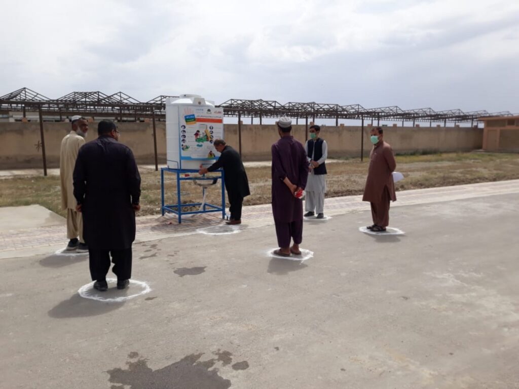 handwashing stations in Pakistan