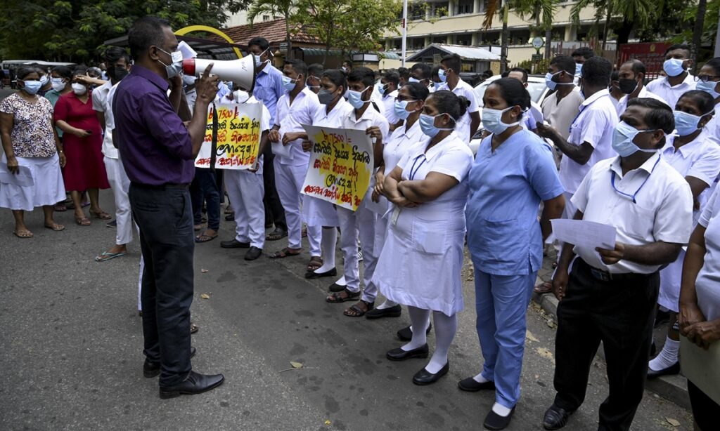 protests in sri lanka