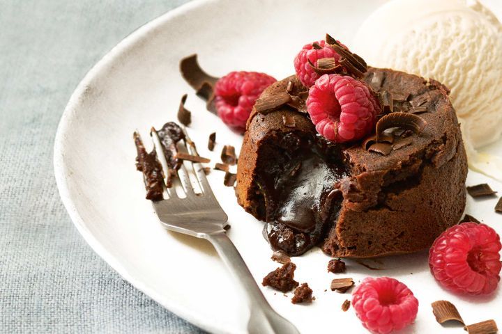 Soft-centred chocolate puddings
